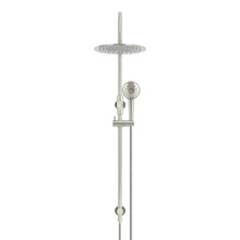 Round Gooseneck 300mm Twin Shower with 3 function Hand Shower